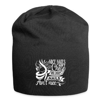 Nail Technician Nail Technician Nice Nails - Jersey Beanie - black - Front