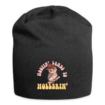 Hootin' mène à Hollerin' Funny Cowboy - Bonnet en jersey - noir - Devant