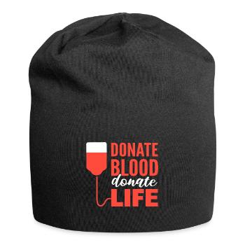 Blutspender Staatlich geprüfte Krankenschwester - Jersey-Beanie - Schwarz - Vorne
