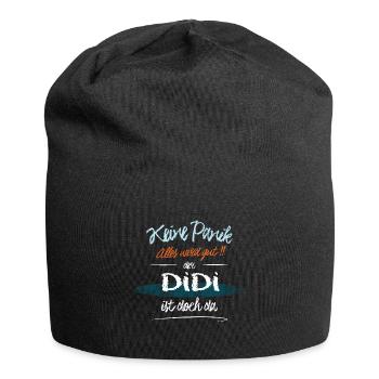 Didi - Keine Panik. Alles wird gut - Jersey-Beanie - Schwarz - Vorne