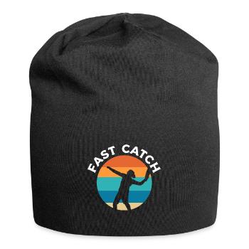 Fast Catch Bumerangwerfer - Jersey-Beanie - Schwarz - Vorne