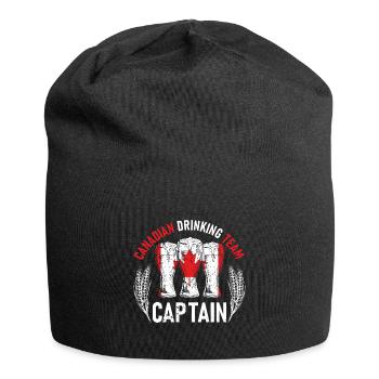 Drink Beer Can Canada Flag Funny Drinking Canadian - Jersey-Beanie - Schwarz - Vorne