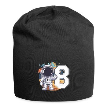 8th Birthday Astronaut Space Adventure for Boys - Jersey-Beanie - Schwarz - Vorne