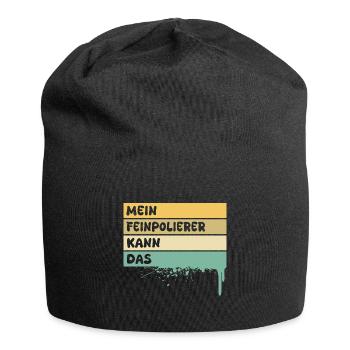 Cadeau pour polisseuse fine - Bonnet en jersey - noir - Devant