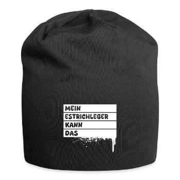 Gift for screed layers - Jersey Beanie - black - Front