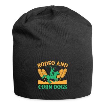 Western Rider Rodeo & Corn Dogs Cowgirls Rodeo - Jersey Beanie - black - Front