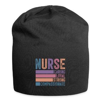 Nurse - Jersey-Beanie - Schwarz - Vorne