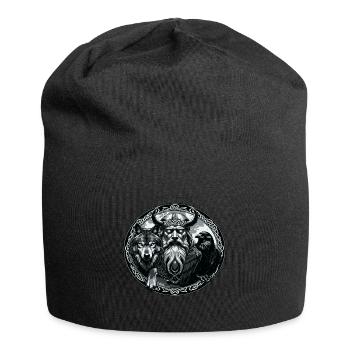 Odin Wikinger Valhalla Vikinger Hammer Thor Odin - Jersey-Beanie - Schwarz - Vorne