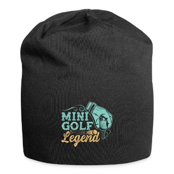 Golf golf golf golf cadeau - Bonnet en jersey - noir - Devant