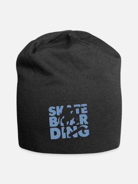 Skateboard Skateboarder - Jersey-Beanie - Schwarz