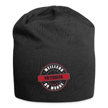 Meilleur pâtissier profession métier humour - Bonnet en jersey - noir - Devant