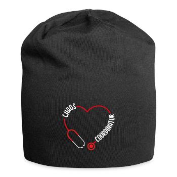 Charge Nurse Stethoscope Chaos Coordinator Nursing - Jersey-Beanie - Schwarz - Vorne