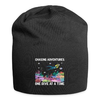 Diving Adventure Divers Sea Ocean - Jersey Beanie - black - Front