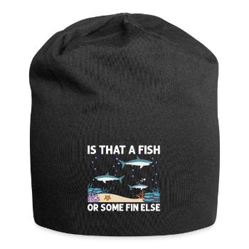 With Dolphins Swimming Dolphin Ocean Sea Mammal - Jersey Beanie - black - Front