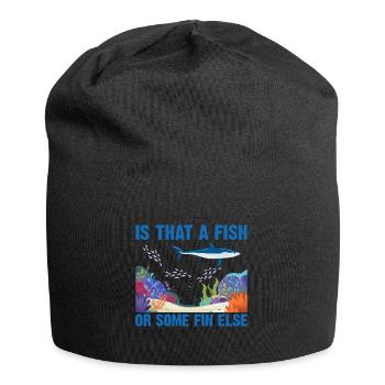 With Dolphins Swimming Dolphin Ocean Sea Mammal - Jersey Beanie - black - Front
