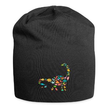 Brachiosaurus Dinosaur - Jersey-Beanie - Schwarz - Vorne