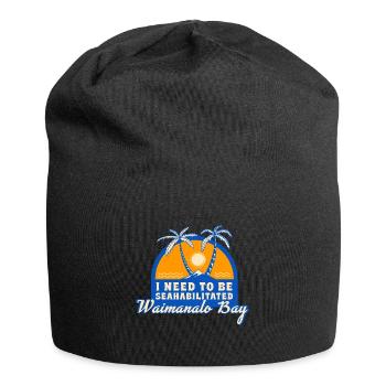 I Need To Be Seahabilitated Waimanalo Bay Summer - Jersey-Beanie - Schwarz - Vorne