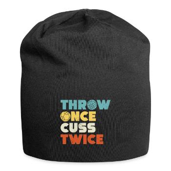Bocce Ball Player Boules Bocce Throw Once Cuss - Jersey-Beanie - Schwarz - Vorne