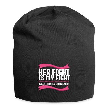 His fight is our fight - Cancer - Jersey Beanie - black - Front