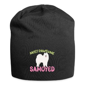 Samoyède MostPAWSOME - Bonnet en jersey - noir - Devant