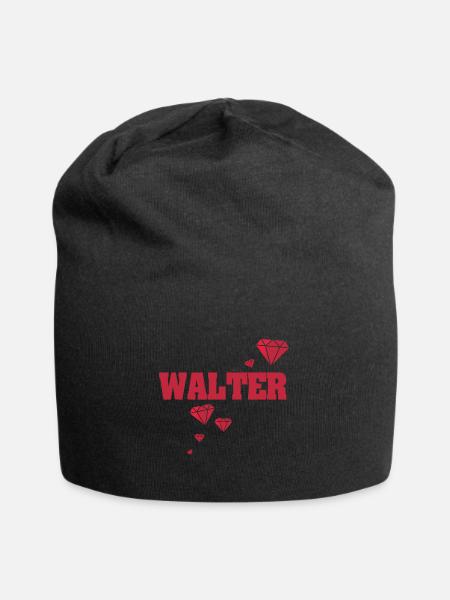 Geschenkidee Walter - Jersey-Beanie - Schwarz