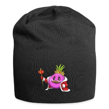 Zwiebel Krone Zepter King - Jersey-Beanie - Schwarz - Vorne