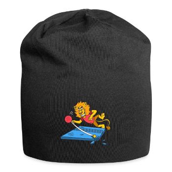 Table Tennis Lion Ping Pong Lion Outfit - Bonnet en jersey - noir - Devant
