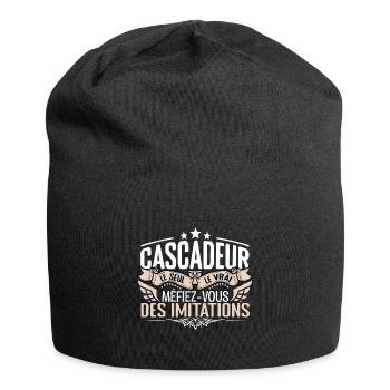 Cascadeur le seul Cascadeur le vrai Cascadeur - Bonnet en jersey - noir - Devant