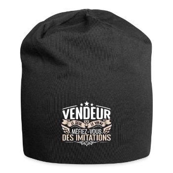 Vendeur le seul Vendeur le vrai Vendeur - Bonnet en jersey - noir - Devant
