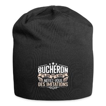 Bucheron le seul Bucheron le vrai Bucheron - Bonnet en jersey - noir - Devant