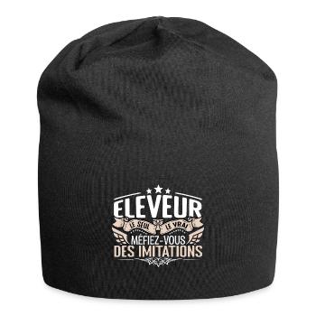 Eleveur le seul Eleveur le vrai Eleveur - Bonnet en jersey - noir - Devant