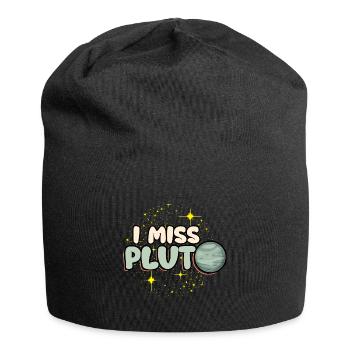 I Miss Pluto - Jersey Beanie - black - Front