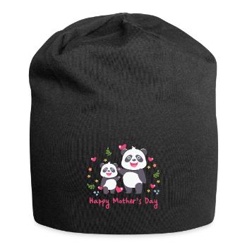 joyeuse fête des mères - Bonnet en jersey - noir - Devant