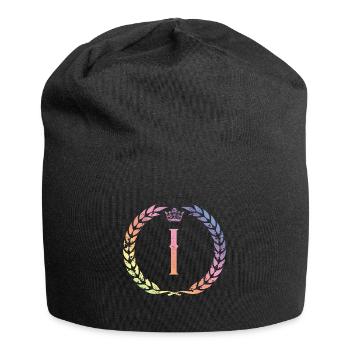 I Couronne de lettres - Bonnet en jersey - noir - Devant