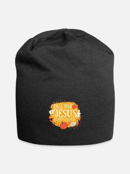 Religious Christian Believer Fall for Jesus He - Jersey-Beanie - Schwarz