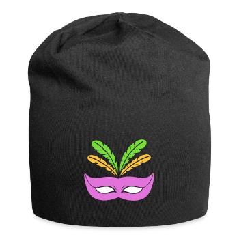 Mardi Gras Mask Mardi Gras Performer - Jersey-Beanie - Schwarz - Vorne