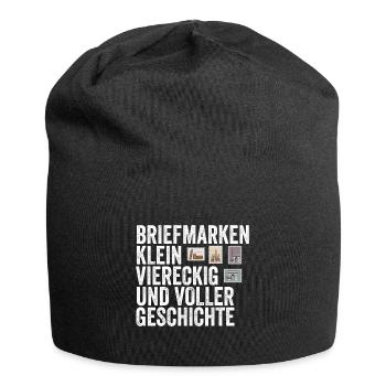 Philatelie Briefmarkensammlung Briefmarkensammler - Jersey-Beanie - Schwarz - Vorne