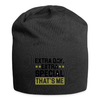 Happy Birthday Schaltjahr 29. Februar Schalttag - Jersey-Beanie - Schwarz - Vorne