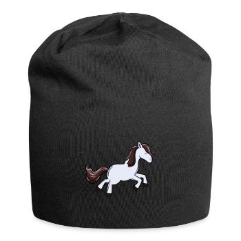 Pony Horse Horses Ross Gaul Kids Girls Pony Farm - Jersey Beanie - black - Front
