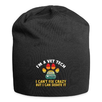 Vet Tech Veterinary Veterinary Technician - Jersey Beanie - black - Front