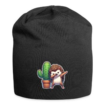 Cactus hérisson - Bonnet en jersey - noir - Devant