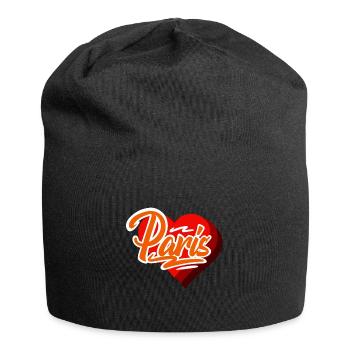 Paris - Jersey-Beanie - Schwarz - Vorne