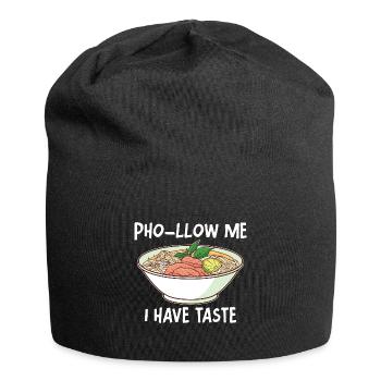 Drôle Pho Soupe de nouilles vietnamienne Pho - Bonnet en jersey - noir - Devant