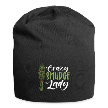 Crazy Smudge Lady Native American Smudging Ritual - Jersey Beanie - black - Front