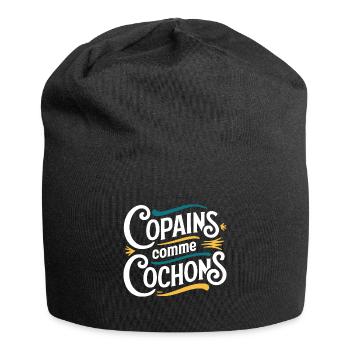 Copains comme cochons - Bonnet en jersey - noir - Devant