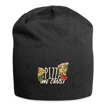In pizza we trust pizza crust - Jersey Beanie - black - Front