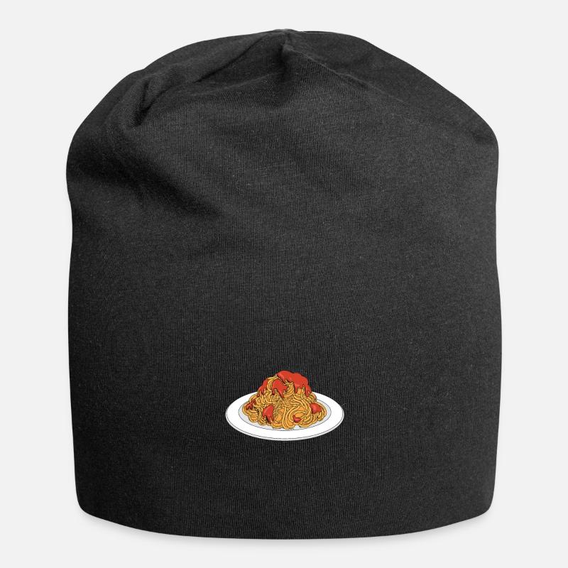 Spaghetti Bolognese - Jersey-Beanie - Schwarz