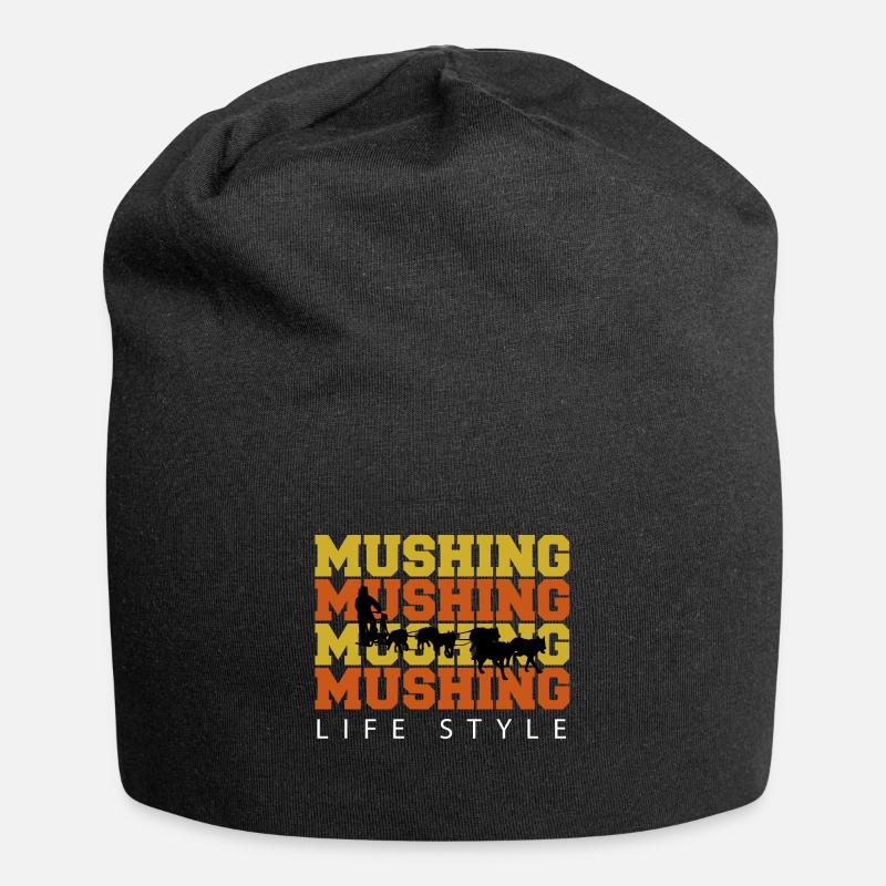 mushing life style - Jersey Beanie - black