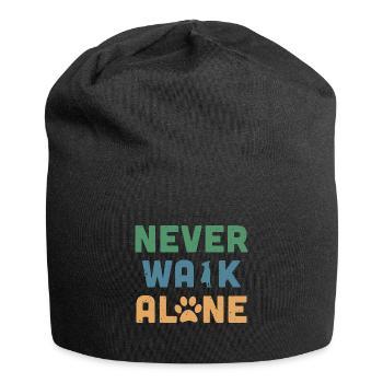 Never Walk Alone - Bonnet en jersey - noir - Devant