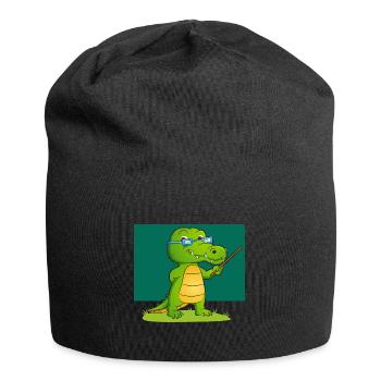 Teacher Crocodile Gift Teacher Alligator - Jersey Beanie - black - Front